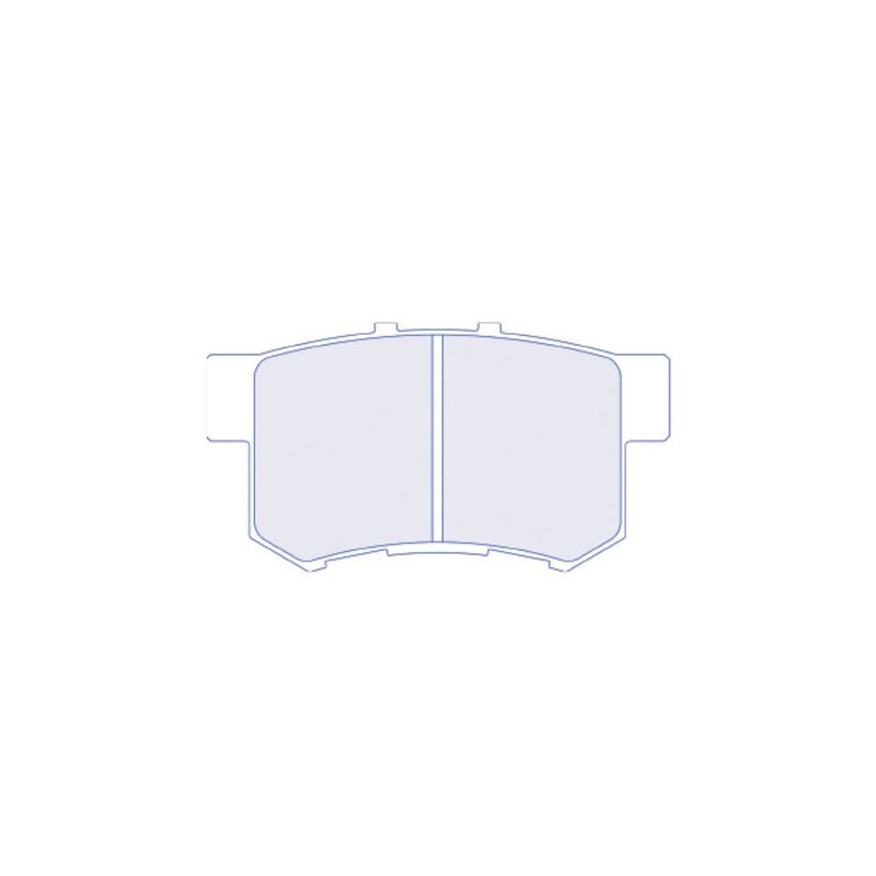 RC6 Pastiglie freno posteriori per Honda Accord Type R RC6 Pastiglie freno posteriori per Honda Accord Type R