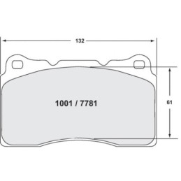 Pastiglie freno anteriori 331 per Subaru Impreza WRX, Mitsubishi Lancer Evo e Renault Megane