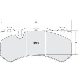 Pastiglie freno anteriori Z-Rated per Nissan GT-R