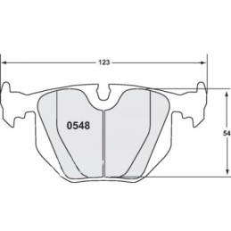 Pastiglie freno posteriori 11 per BMW M3 E46