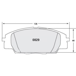 Pastiglie Freno Anteriori 11 per Honda S2000