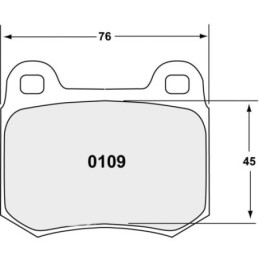 Pastiglie Freno Posteriori 08 per Mitsubishi Lancer Evo, Subaru Impreza WRX e Nissan 350Z