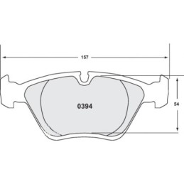 Pastiglie freno anteriori 08 per BMW M3 E46 e E36