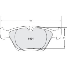 Pastiglie Freno Anteriori 11 per BMW M3 E46 e E36