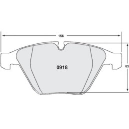 Pastiglie Freno Anteriori 11 per BMW M3 E9X (07-13)