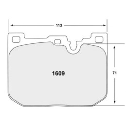 Pastiglie freno anteriori Z-Rated per BMW M2 F87, M3 F80, M4 F82 / F83