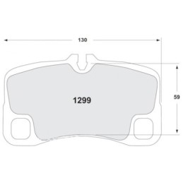 Pastiglie Freno Posteriori 11 per Porsche 997 GT3