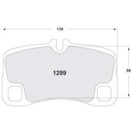 Pastiglie Freno Posteriori 08 per Porsche 997 GT3