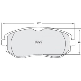 Pastiglie Freno Anteriori 08 per Subaru BRZ e Toyota GT86