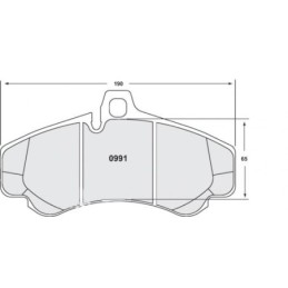 Pastiglie Freno Anteriori 08 per Porsche 997 GT3