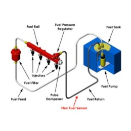 Sensori di contenuto Flex Fuel (raccordi spinati 3/8")