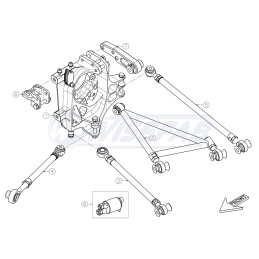 Kit cingoli posteriori per Nissan GT-R