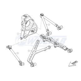 Kit cingoli posteriori per Honda S2000