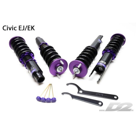 Assetto a ghiera D2 Street per Honda Civic EJ / EK (96-00) Camma Doppia