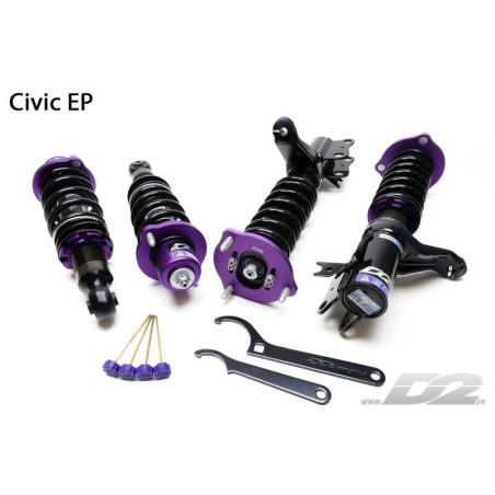 Coilovers D2 Street per Honda Civic EP2 (01-05)