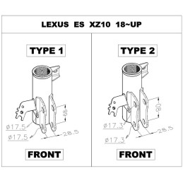 Coilovers D2 Street per Lexus ES (XZ10, 2018+) Tipo 1