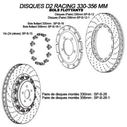 Dischi 286x26 mm per anteriori fissi completi e montati su cappelli/ciotole fissi