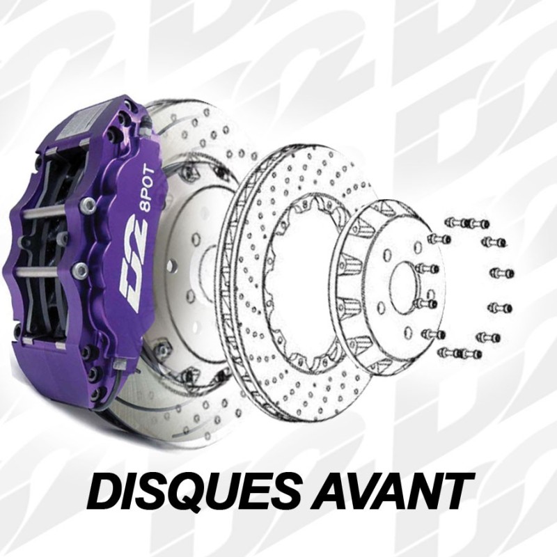 Dischi 304x28 mm per anteriori fissi completi e montati su cappelli/ciotole fissi Dischi 304x28 mm per anteriori fissi completi e montati su cappelli/ciotole fissi