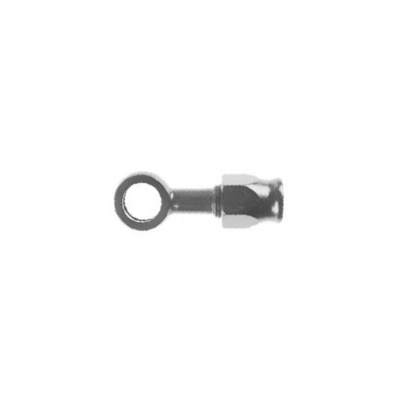Raccordo Occhio Dritto Freni Lungo Riutilizzabile AN3 7/16"(11.2mm) Cromato