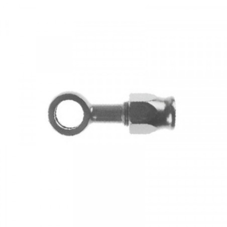 Raccordo Occhio Dritto Freni Lungo Riutilizzabile AN3 7/16"(11.2mm) Cromato