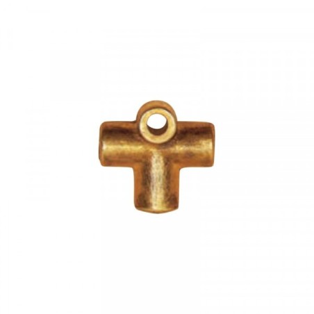 Raccordo Freni F a 3 Vie con Foro di Fissaggio 3/8"x24 Ottone