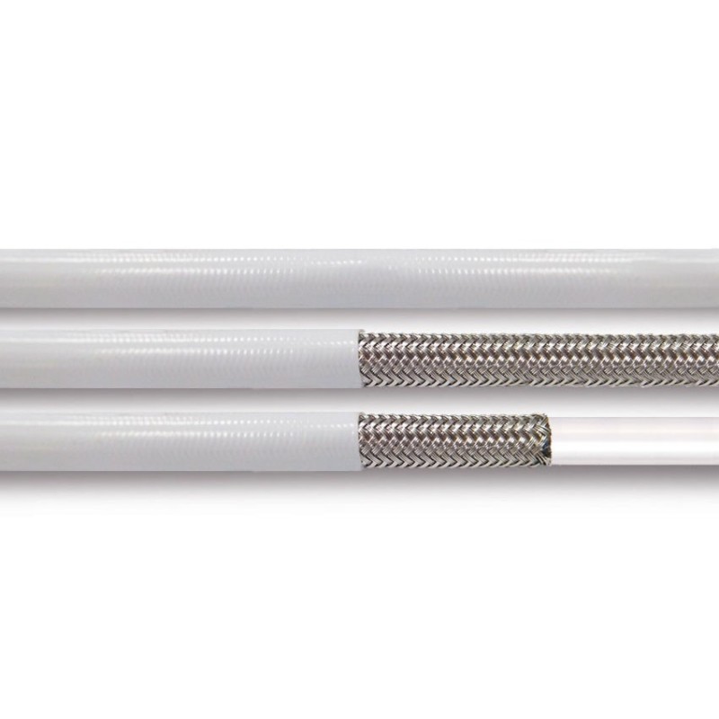 Tubo Acciaio/Teflon Rivestito Bianco