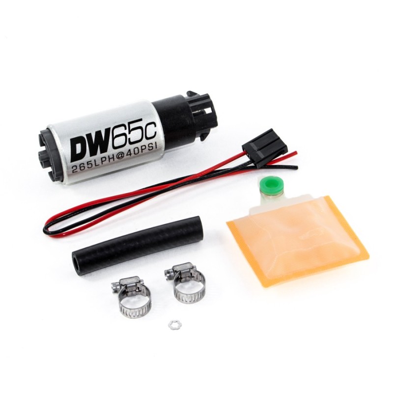 Pompa carburante DW65C 265 l/h E85 kit di installazione universale con clip