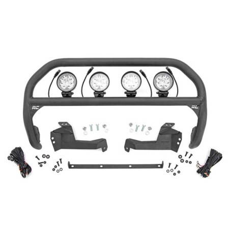 Bull bar con luci LED rotonde 4"