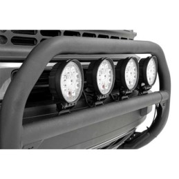 Bull bar con luci LED rotonde 4"