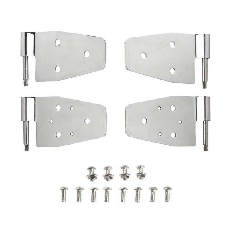 Set di cerniere per porta in acciaio inox Set di cerniere per porta in acciaio inox