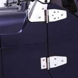 Set di cerniere per porta in acciaio inox