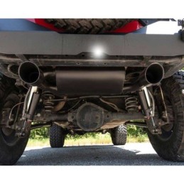 Scarico performante a doppia uscita nero
