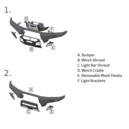 Paraurti anteriore modulare M1A2