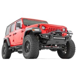Paraurti anteriore tubolare con skid plate e luci LED