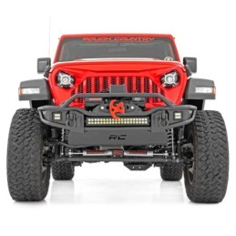 Paraurti anteriore tubolare con skid plate e luci LED