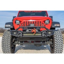 Paraurti anteriore tubolare con skid plate e luci LED