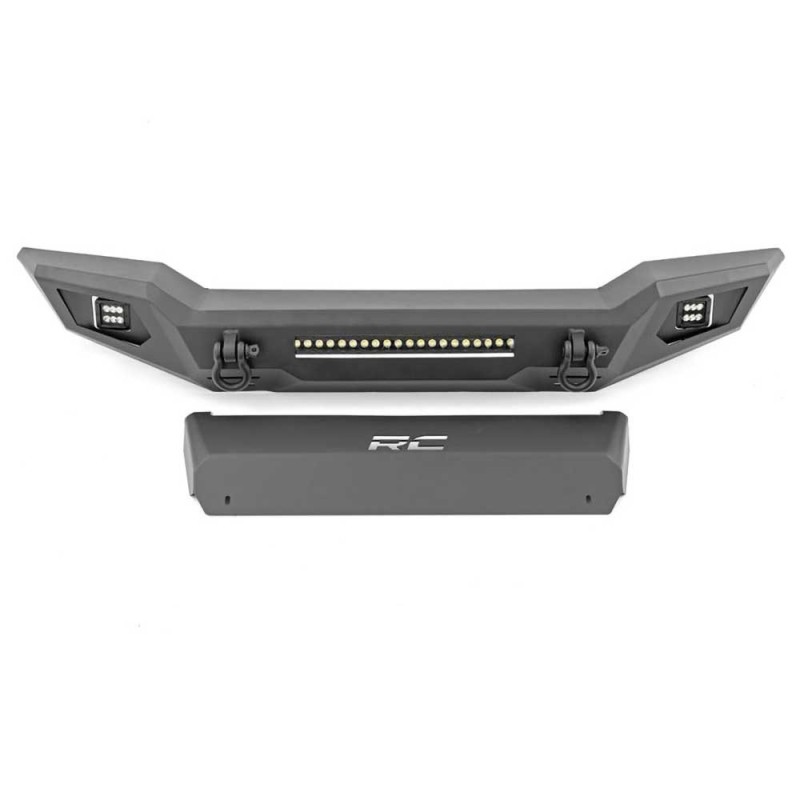 Paraurti anteriore tubolare con skid plate e luci LED full