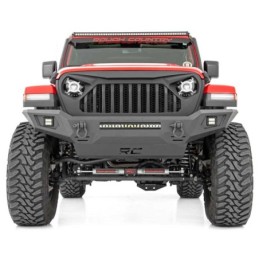 Paraurti anteriore tubolare con skid plate e luci LED full
