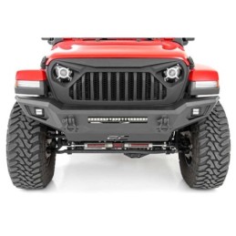 Paraurti anteriore tubolare con skid plate e luci LED full
