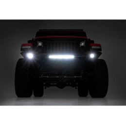 Paraurti anteriore tubolare con skid plate e luci LED full
