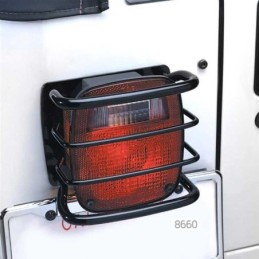 Protezioni per fanale posteriore in acciaio nero