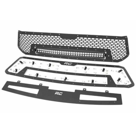 Griglia a rete con barra luminosa a LED da 30" a doppia fila Black Series