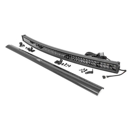 Barra luminosa a LED 54 "doppia fila bianca curva DRL spot/flood Black Series