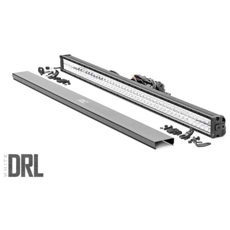 Luci LED 50" doppia fila bianco DRL spot/flood Chrome Series
