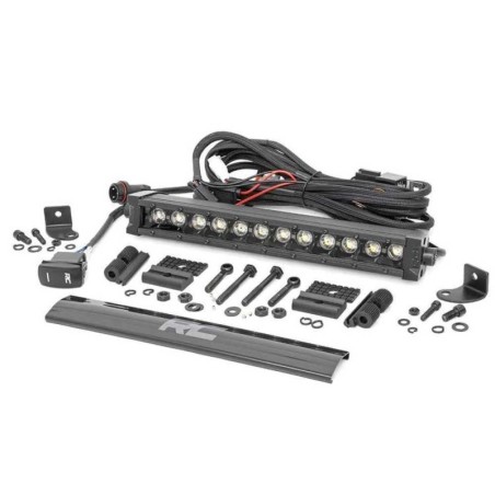Barra luminosa a LED 12 "fila singola bianca DRL spot Black Series