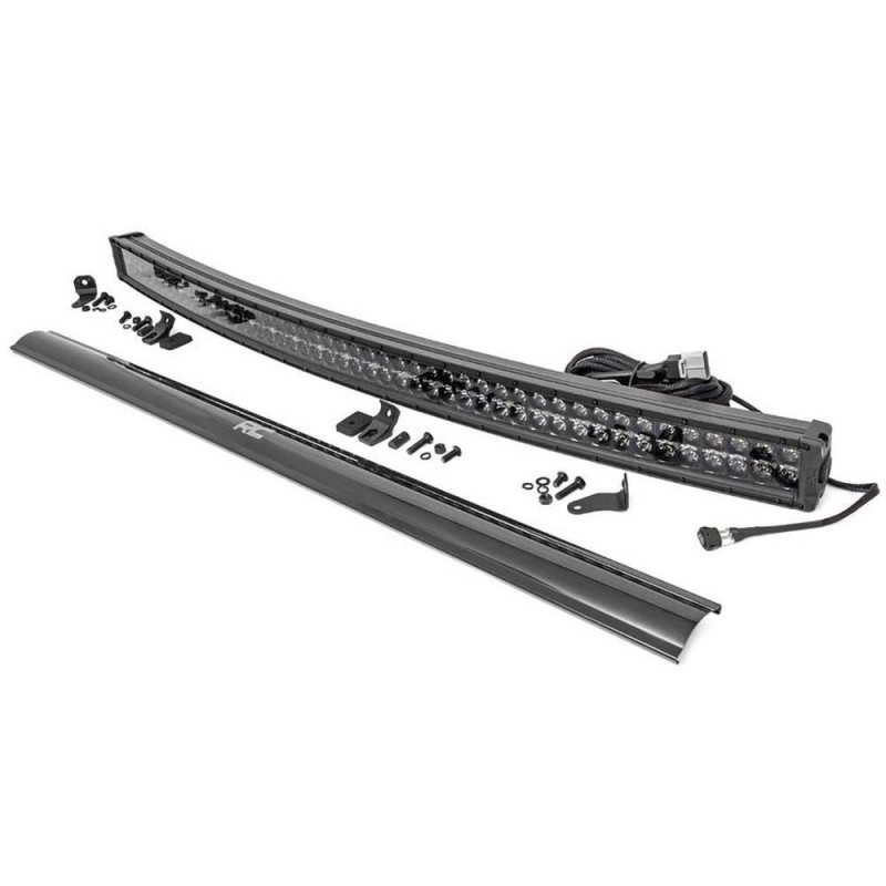 Barra luminosa a LED da 50 "doppia fila bianca curva DRL spot/flood Black Series Barra luminosa a LED da 50 "doppia fila bianca curva DRL spot/flood Black Series