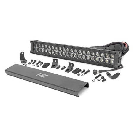 Barra luminosa a LED da 20" a doppia fila ambra DRL spot/flood