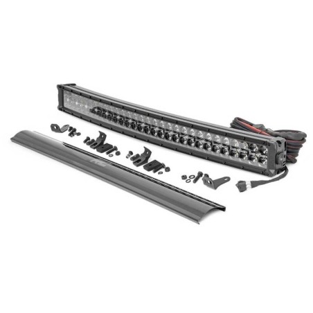 Barra luminosa a LED da 30" a doppia fila ambra DRL spot/flood Black Series