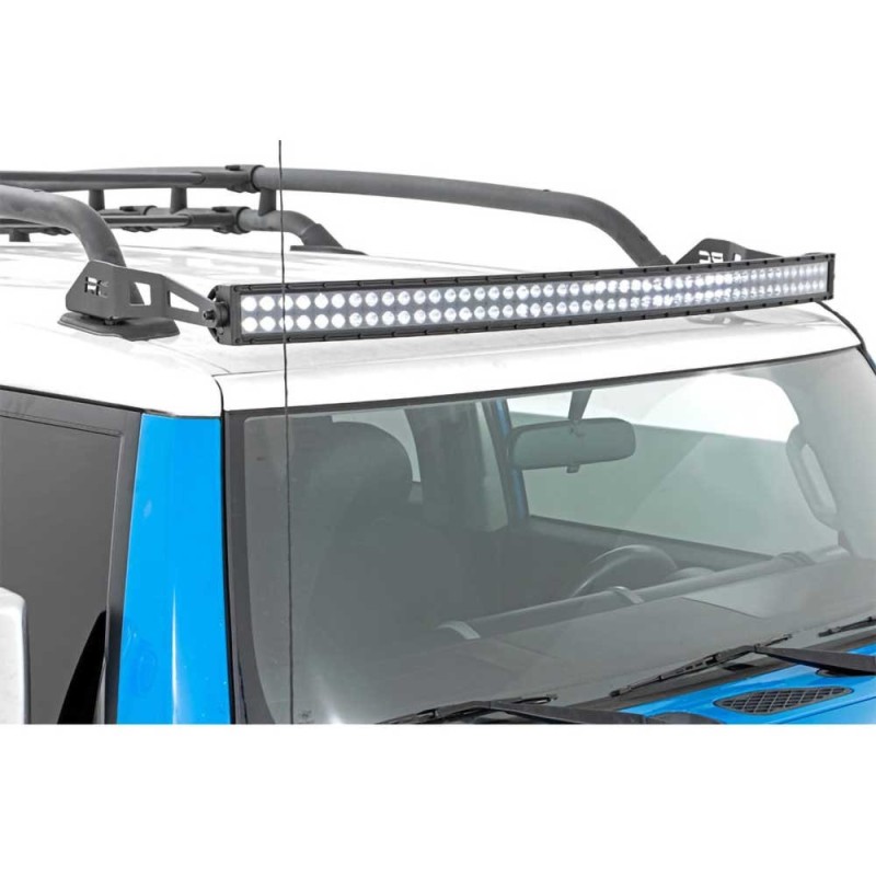 Barra luminosa a LED da 50 "doppia fila bianca curva DRL spot/flood Black Series Barra luminosa a LED da 50 "doppia fila bianca curva DRL spot/flood Black Series