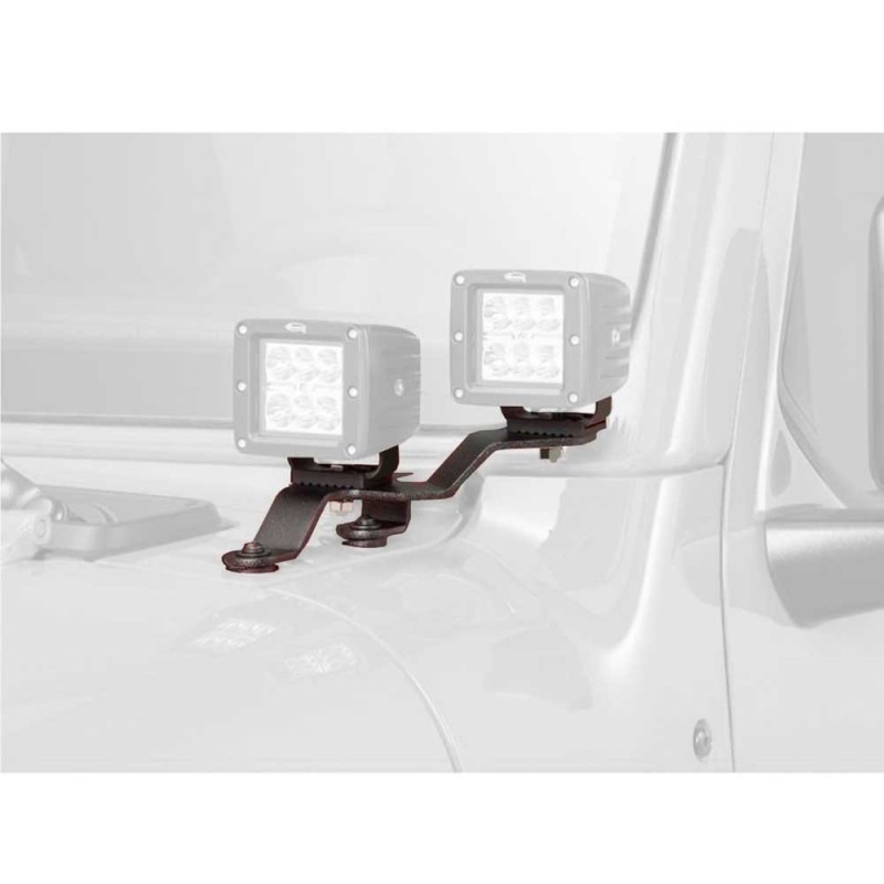 Montaggio sul parabrezza per un LED 3x3" Dual Cube